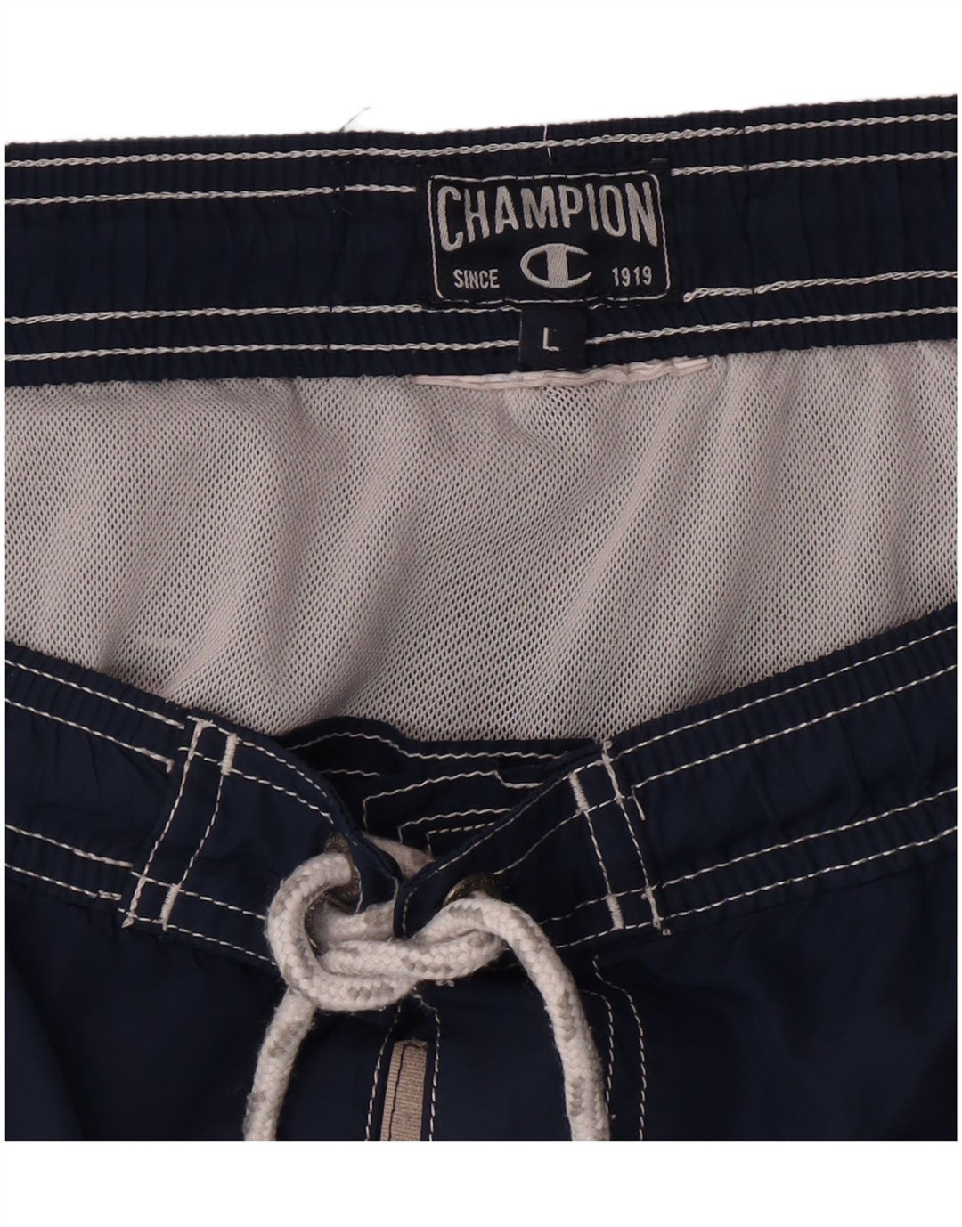 CHAMPION Herren-Badeshorts, groß, Marineblau, Farbblock