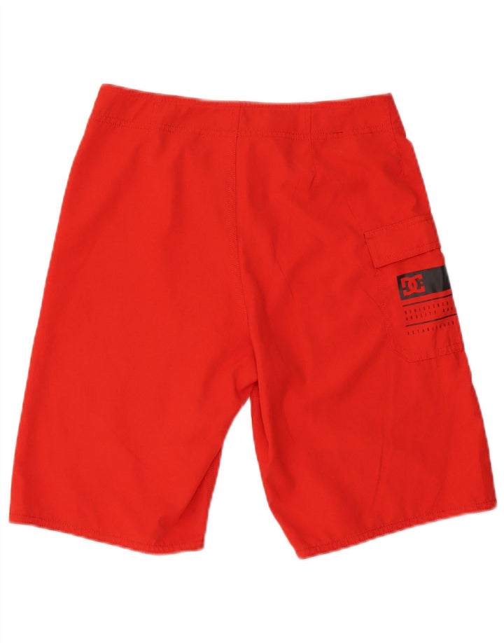 DC Badeshorts für Jungen, 13–14 Jahre, rotes Polyester