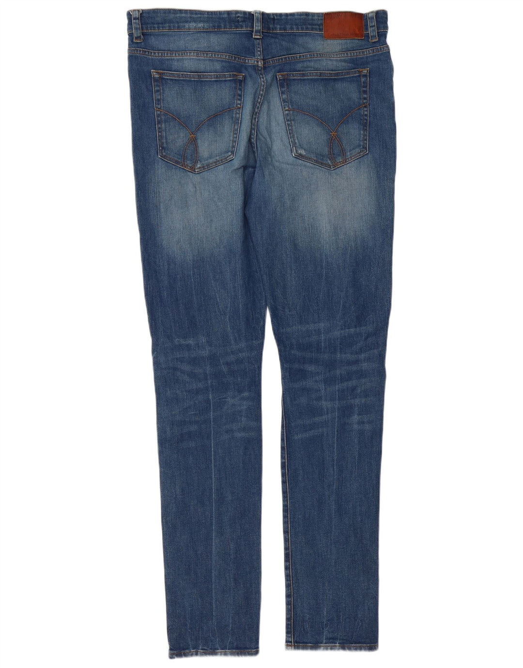 Calvin Klein Herren Slim Jeans W38 L34 Blaue Baumwolle