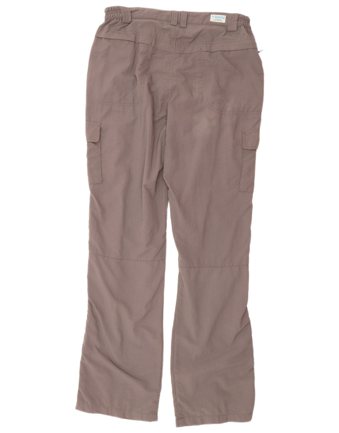 Brugi Gerade Herren-Cargohose W34 L34 Graues Polyamid