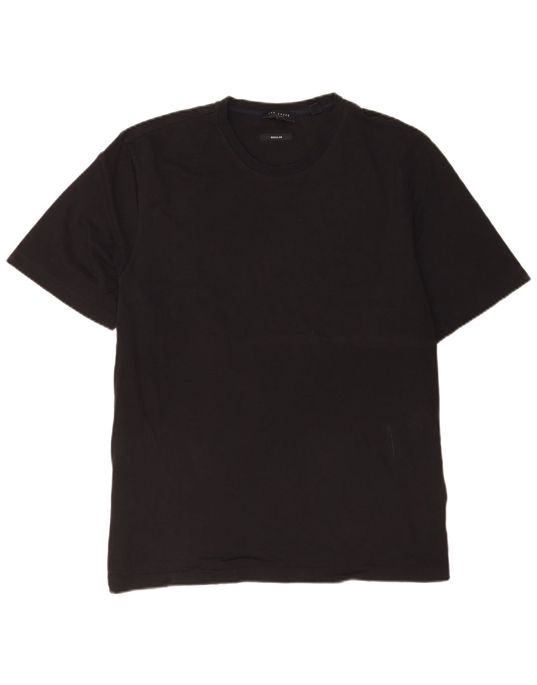 Ted Baker Herren-T-Shirt, normal, Größe 4, groß, schwarze Baumwolle