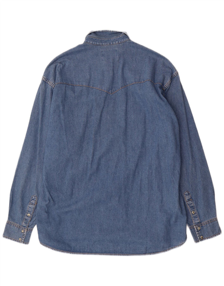 Lee Herren-Jeanshemd, groß, aus blauer Baumwolle