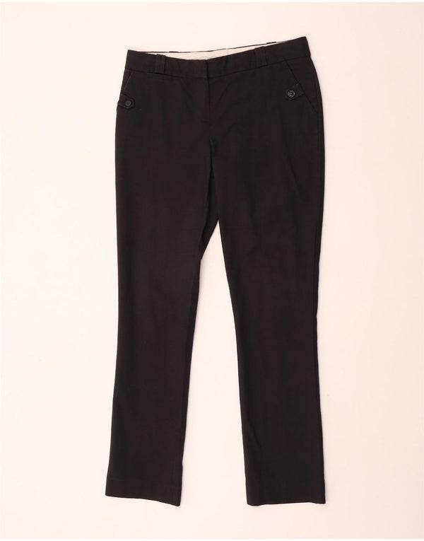 Massimo Dutti Damen Slim Chino-Hose EU 40 Medium W30 L31 Schwarze Baumwolle