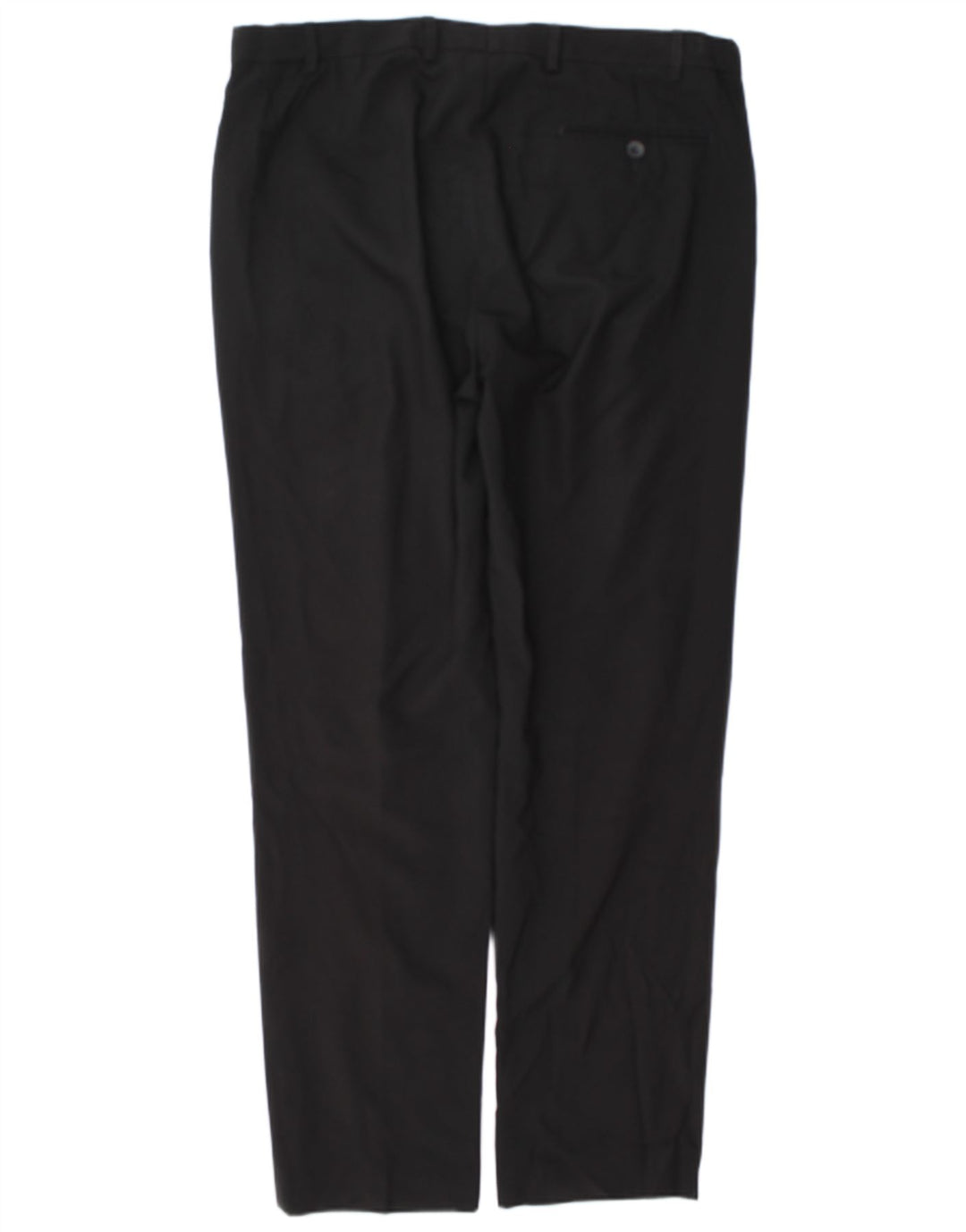 Marks & Spencer Herren-Anzughose, gerade, normal, W38, L33, Schwarz, Polyester