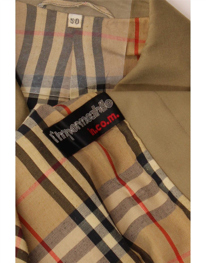 Vintage Herrenmantel IT 50 Large Khaki