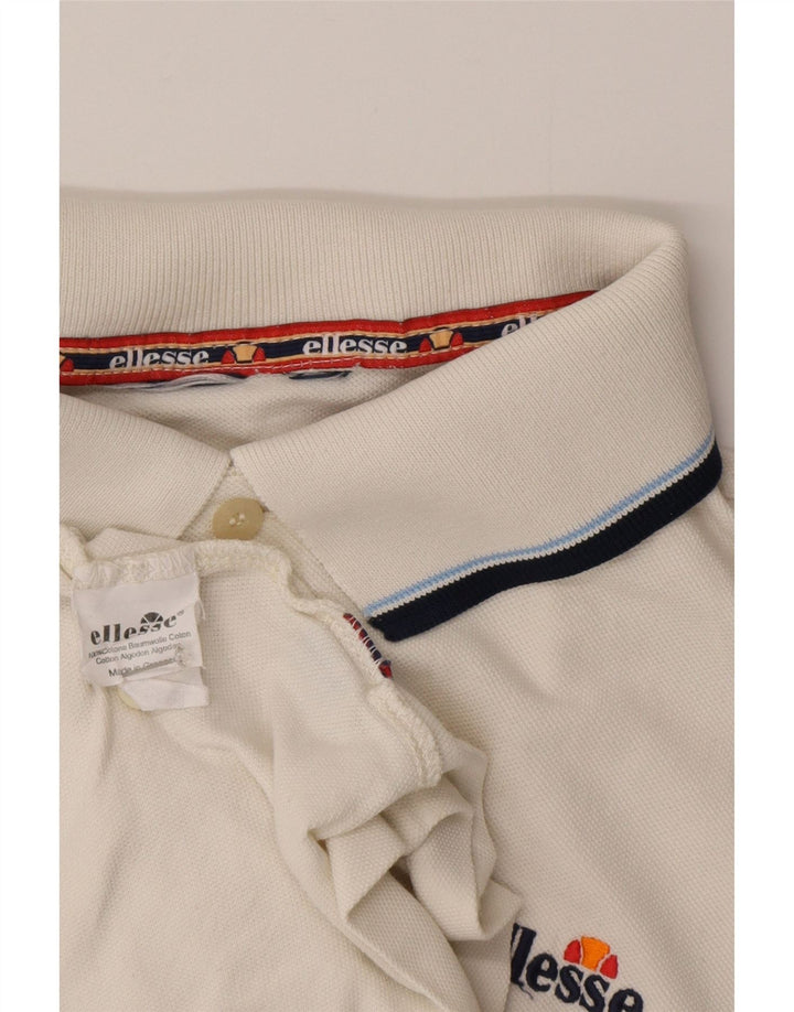Ellesse Herren Poloshirt XL Weiße Baumwolle