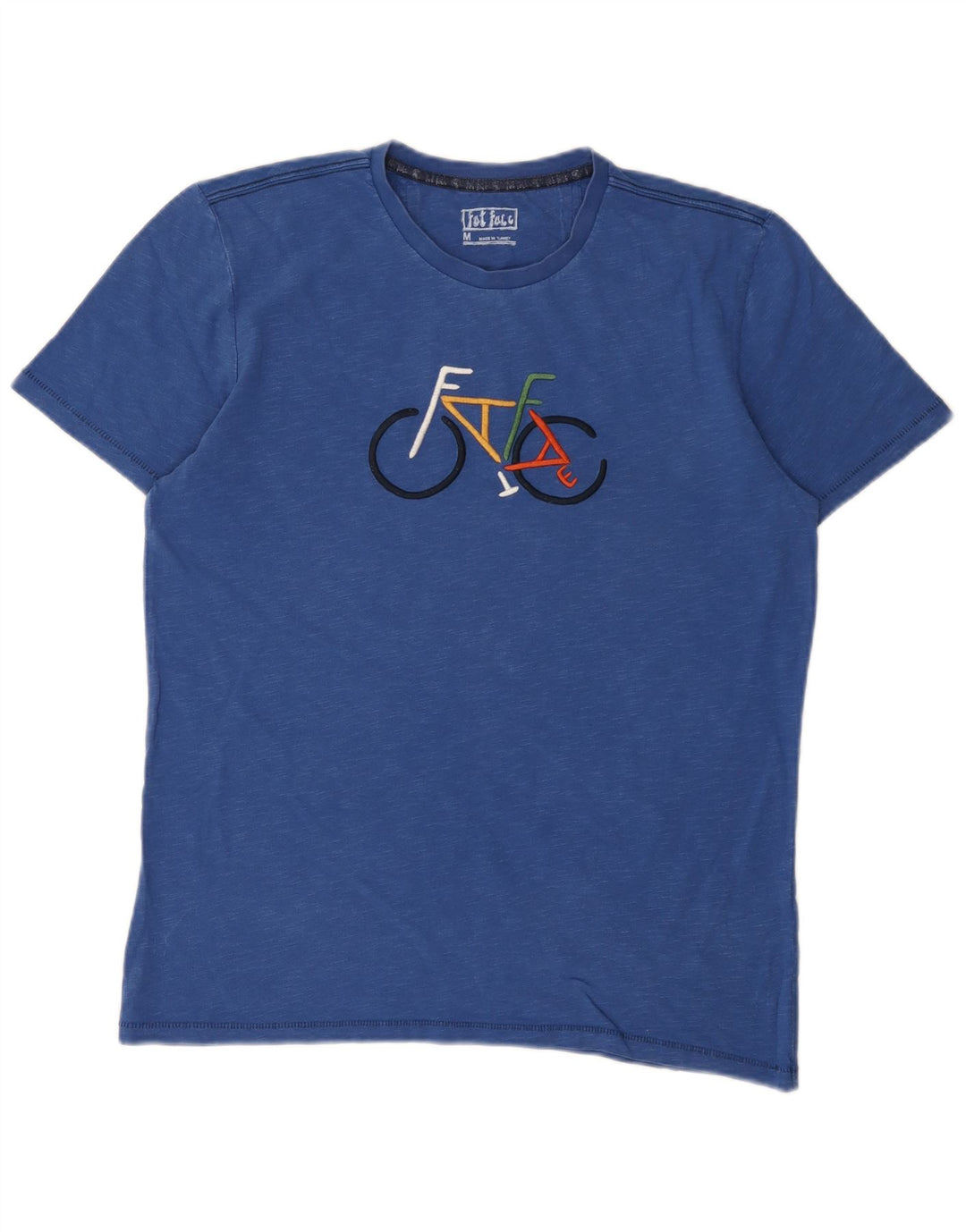 Fat Face Herren-T-Shirt mit Grafik, mittelblaue Baumwolle