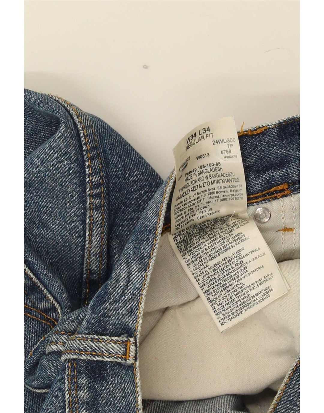 Wrangler Herren-Jeans mit normaler Passform, gerade Passform, W34, L34, Blau, Baumwolle