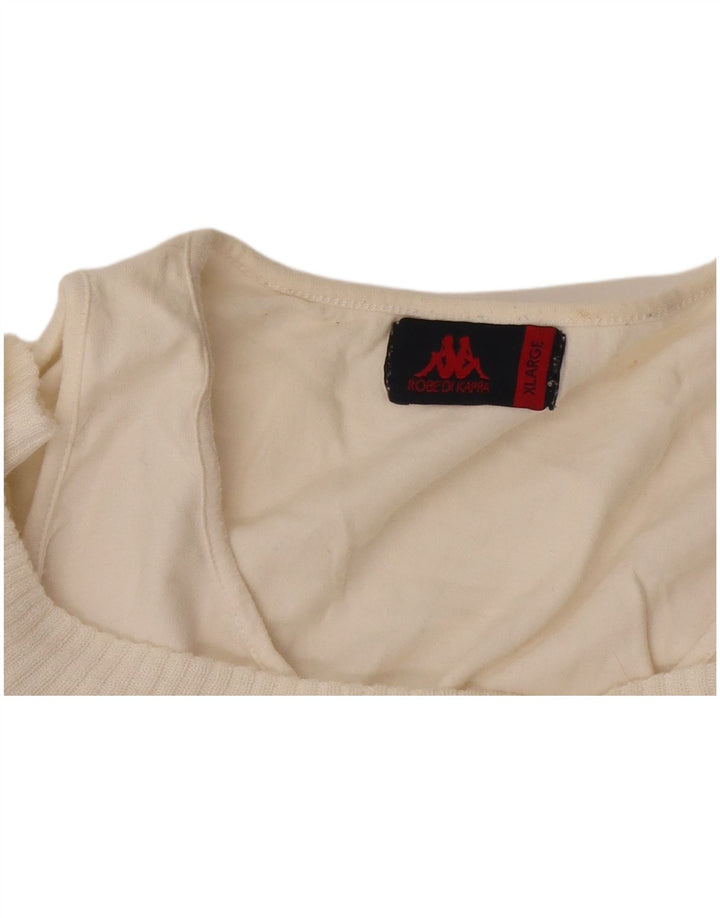 Kappa Damen-Pullover mit U-Boot-Ausschnitt, UK 18, XL, Weiß