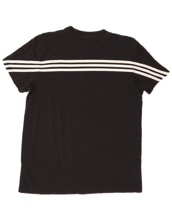 Adidas Womens Oversized T-Shirt Top UK 8/10 Small Black Cotton