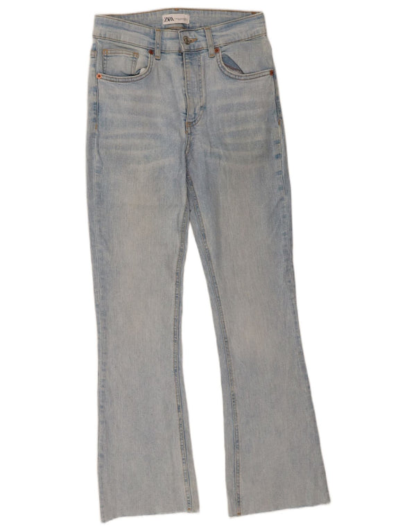 Zara Damen Schlagjeans EU 38 Small W28 L27 Blau