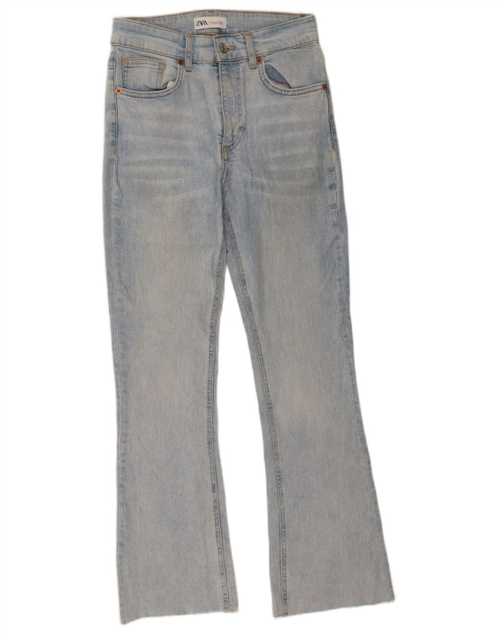 Zara Damen Schlagjeans EU 38 Small W28 L27 Blau