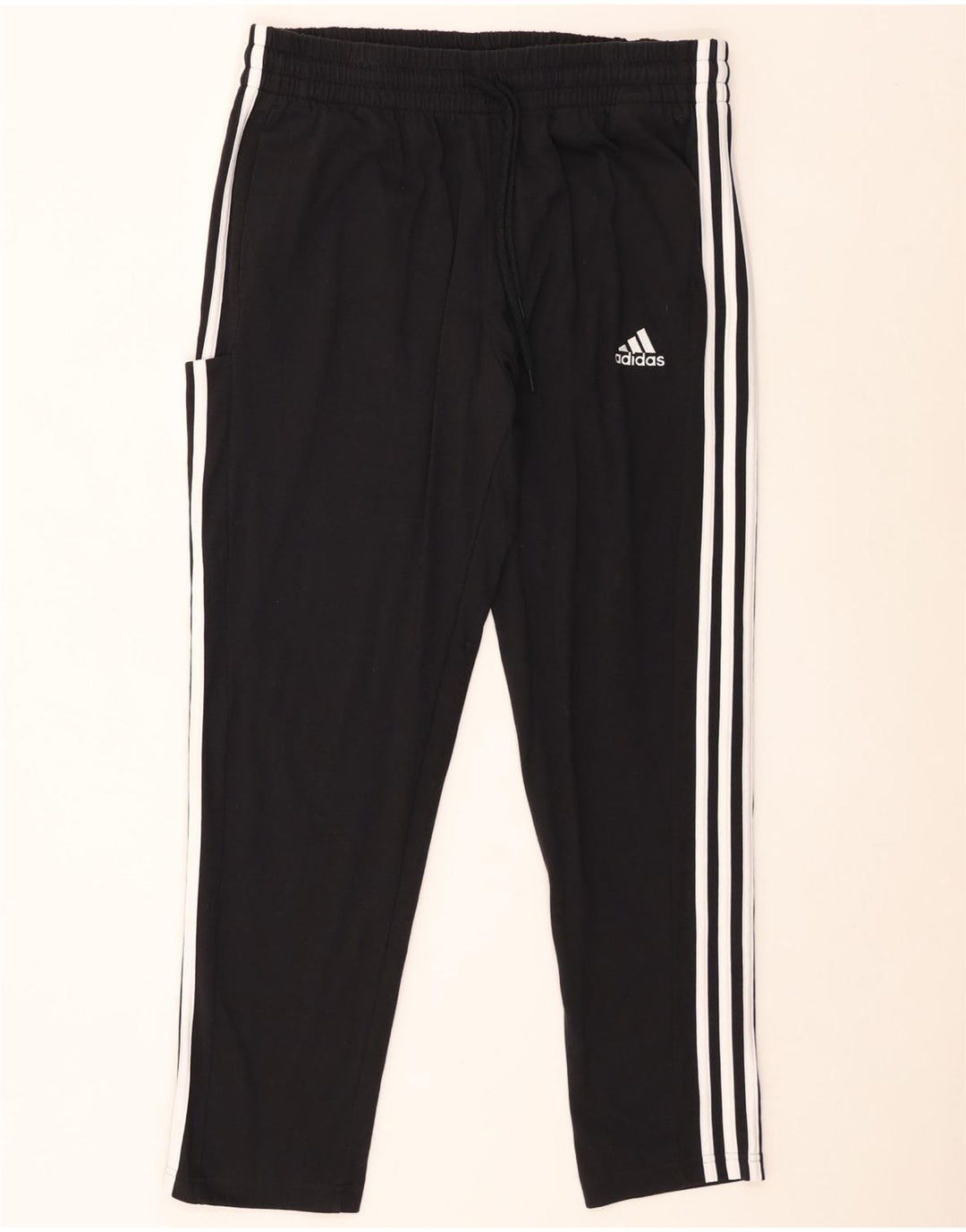 Adidas Herren-Trainingshose XL, schwarze Baumwolle