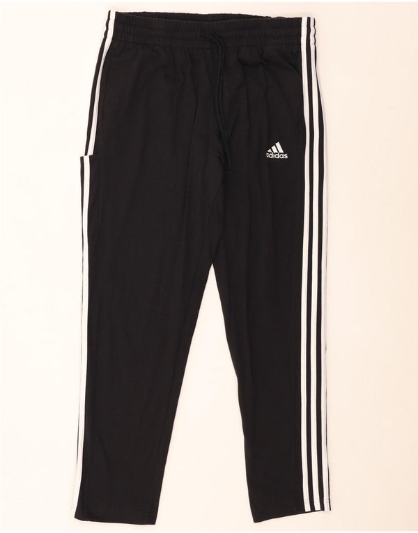 Adidas Herren-Trainingshose XL, schwarze Baumwolle