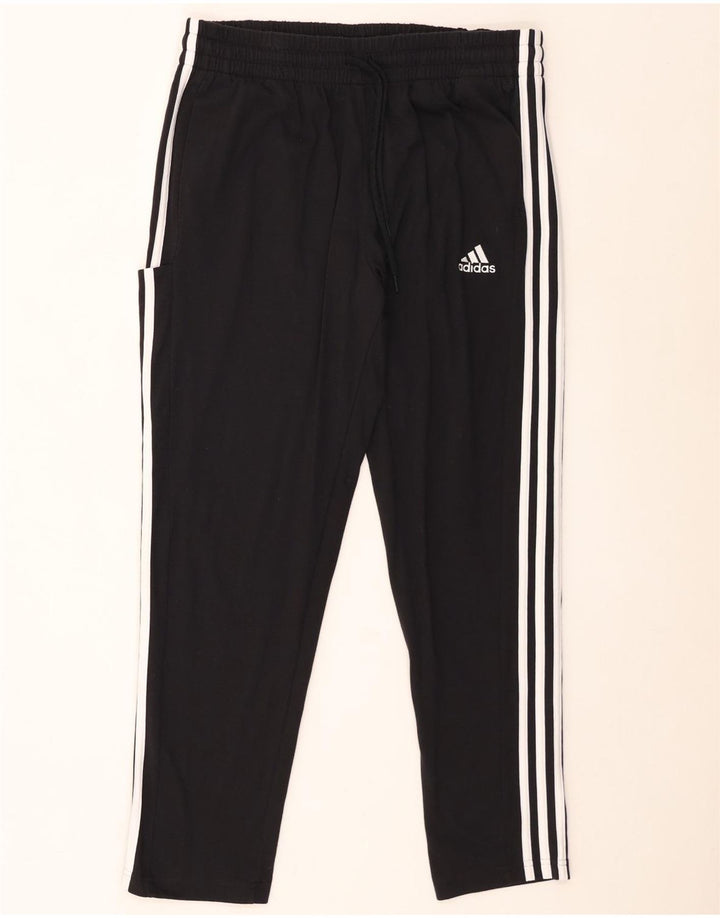 Adidas Herren-Trainingshose XL, schwarze Baumwolle