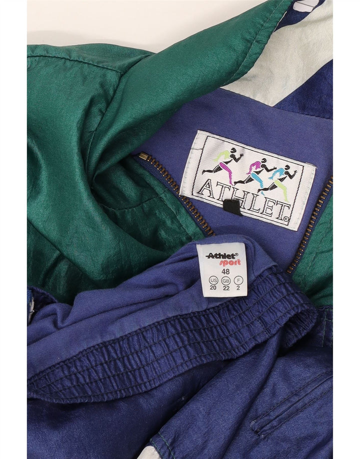 ATHLETA Damen-Trainingsanzugoberteil mit Grafik, UK 22 3XL, grüner Farbblock