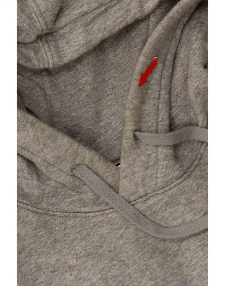 Nike Herren-Kapuzenpullover mit Grafik, mittelgrau gefleckte Baumwolle