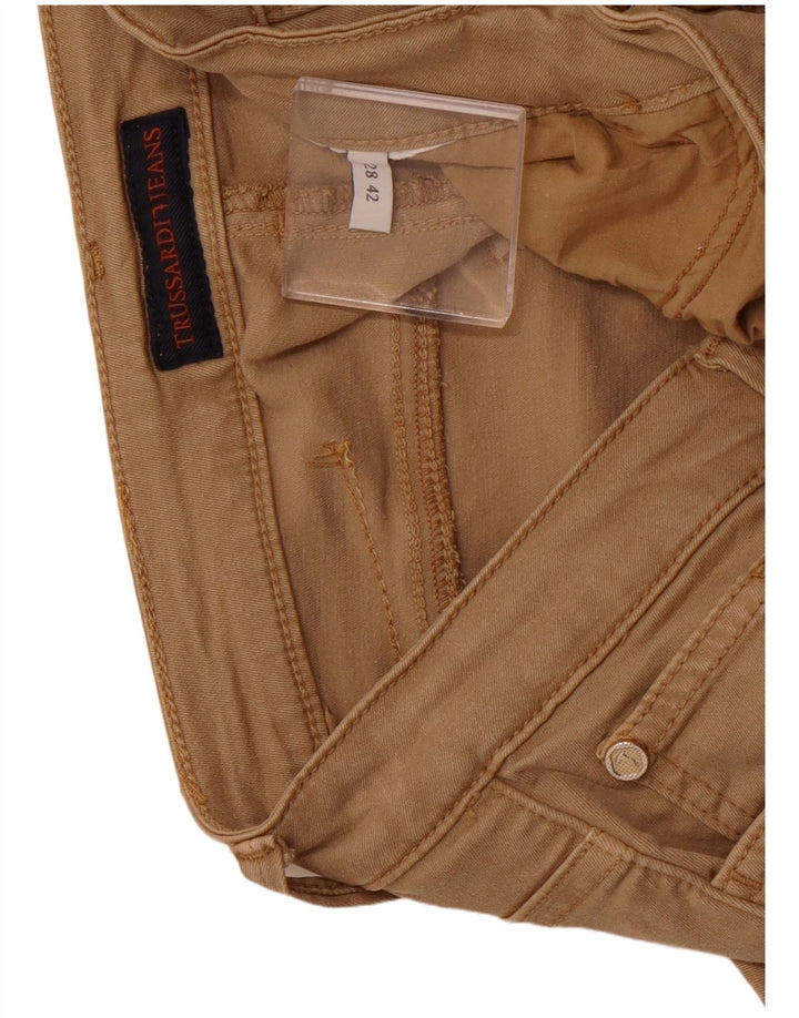 TRUSSARDI Damen Slim Freizeithose IT 42 Medium W28 L25 Braun