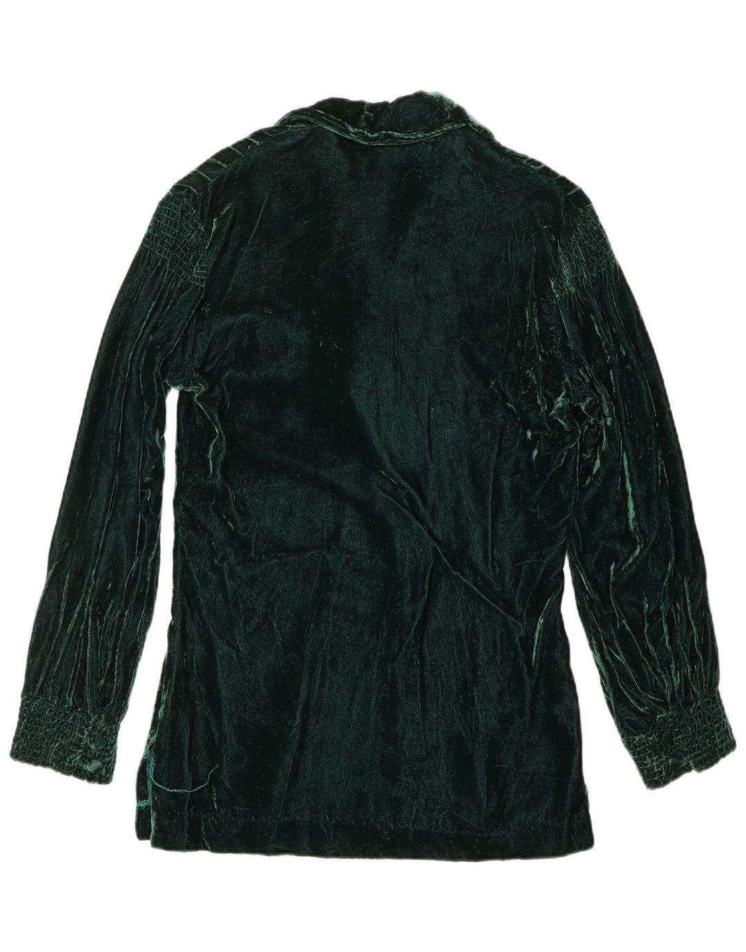 VINTAGE Damen Samtpullovershirt US 8 Mittelgrün