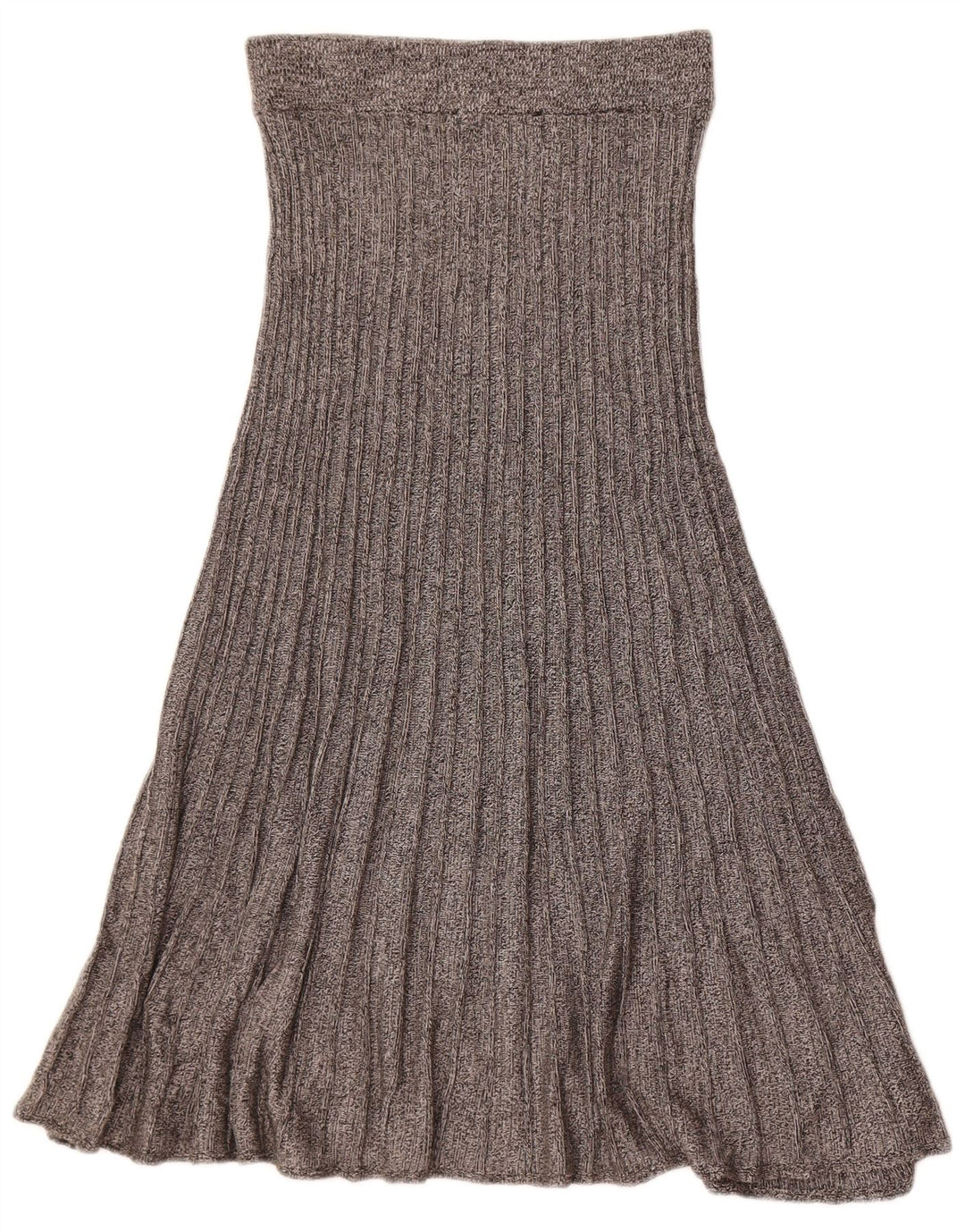 Marks & Spencer Damen-Strickrock in A-Linie mit hoher Taille, Größe M, W26, Grau