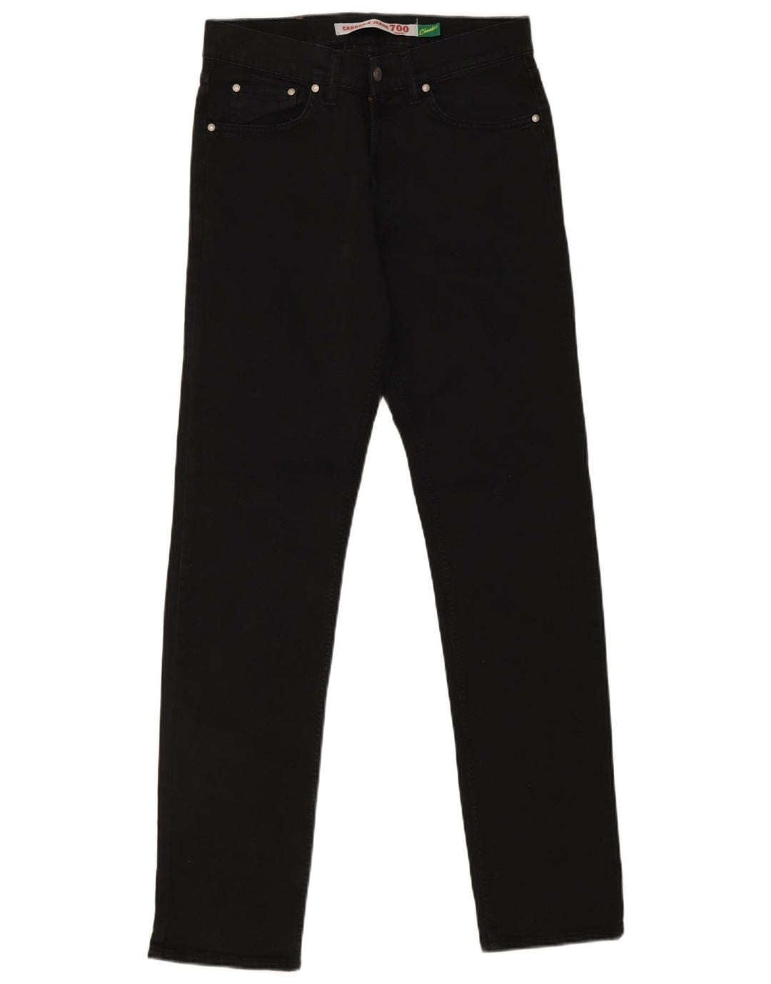 Carrera Herren 700 Straight Jeans W31 L33 Schwarze Baumwolle