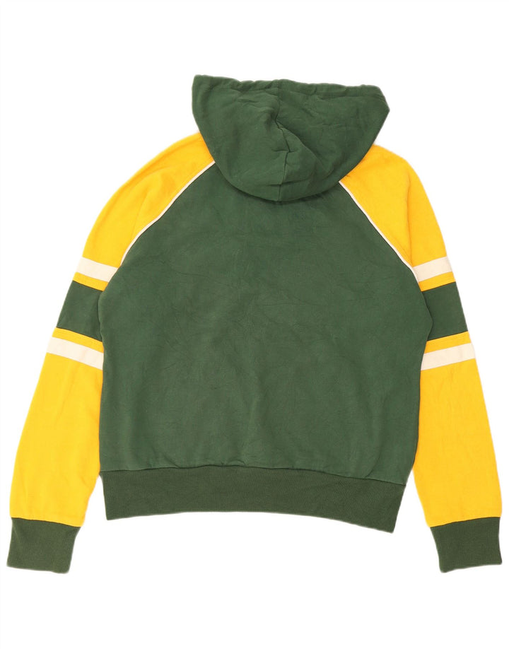 NFL Damen Green Bay Packers Kapuzenpullover UK 16 Large Grüner Farbblock