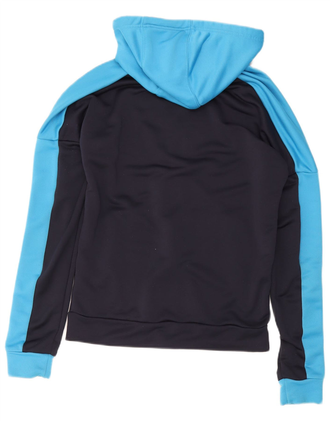 Adidas Herren-Kapuzenpullover mit Reißverschluss, klein, Marineblau, Farbblock-Polyester