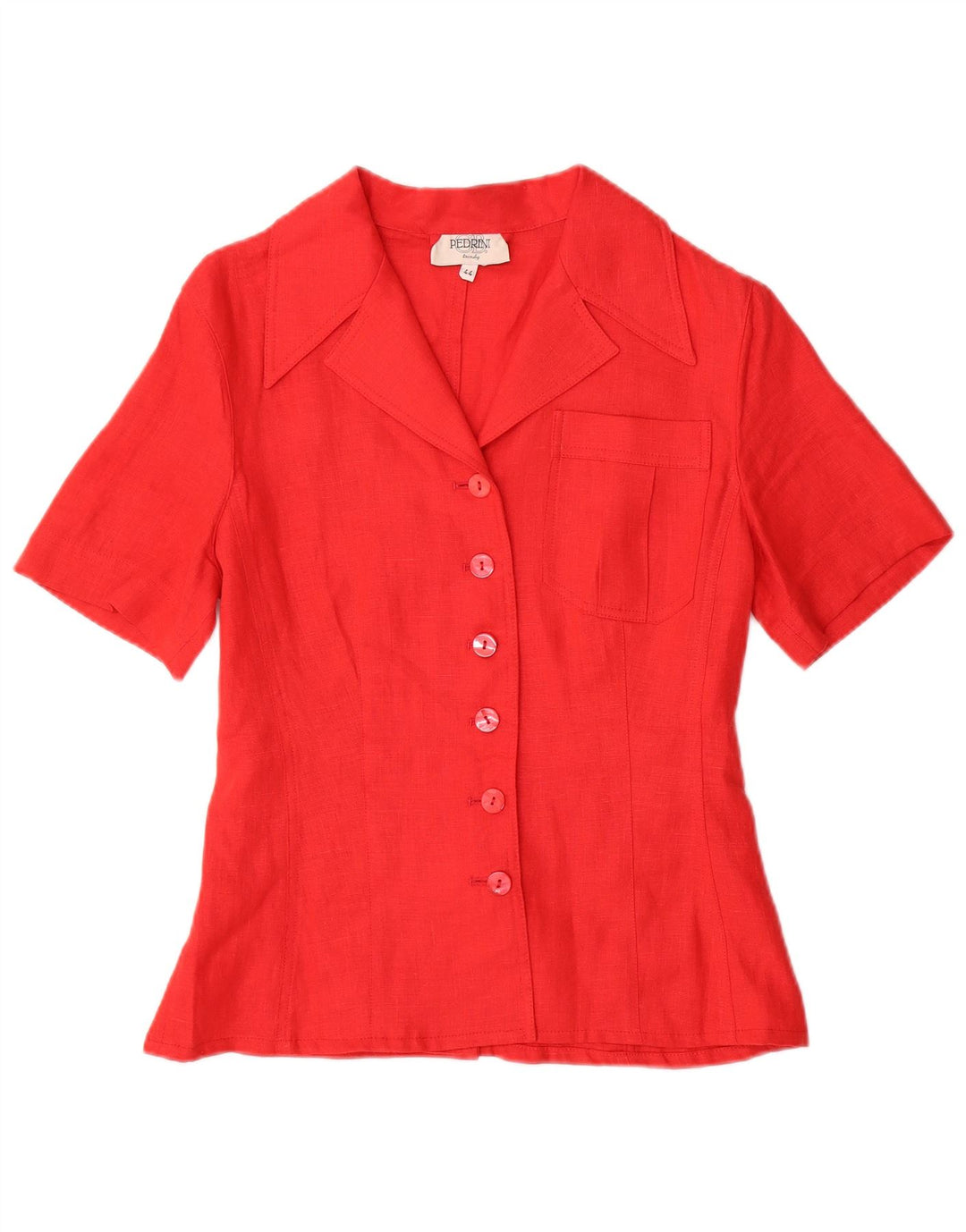 GB.PEDRINI Damen 2-teiliges Rockset IT 44 Medium W26 Rotes Leinen