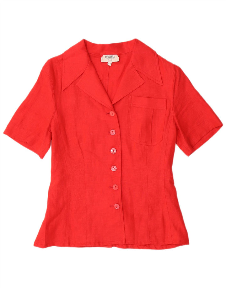 GB.PEDRINI Damen 2-teiliges Rockset IT 44 Medium W26 Rotes Leinen