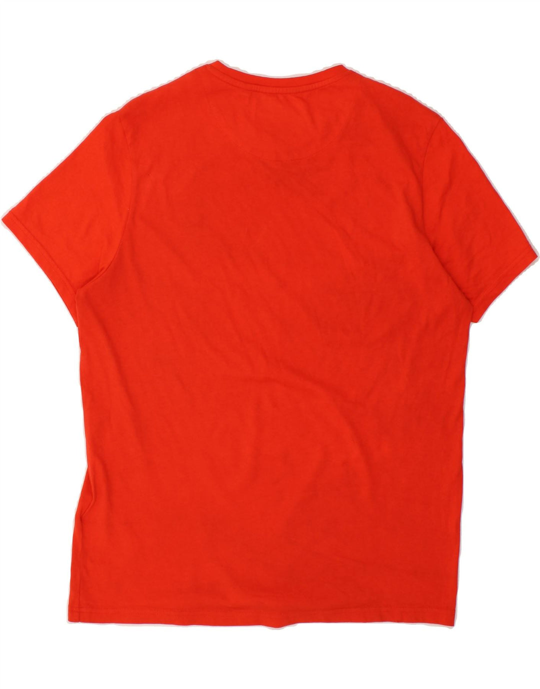 LYLE & SCOTT Mens T-Shirt Top Large Orange Cotton Vintage Lyle & Scott and Second-Hand Lyle & Scott from Messina Hembry 