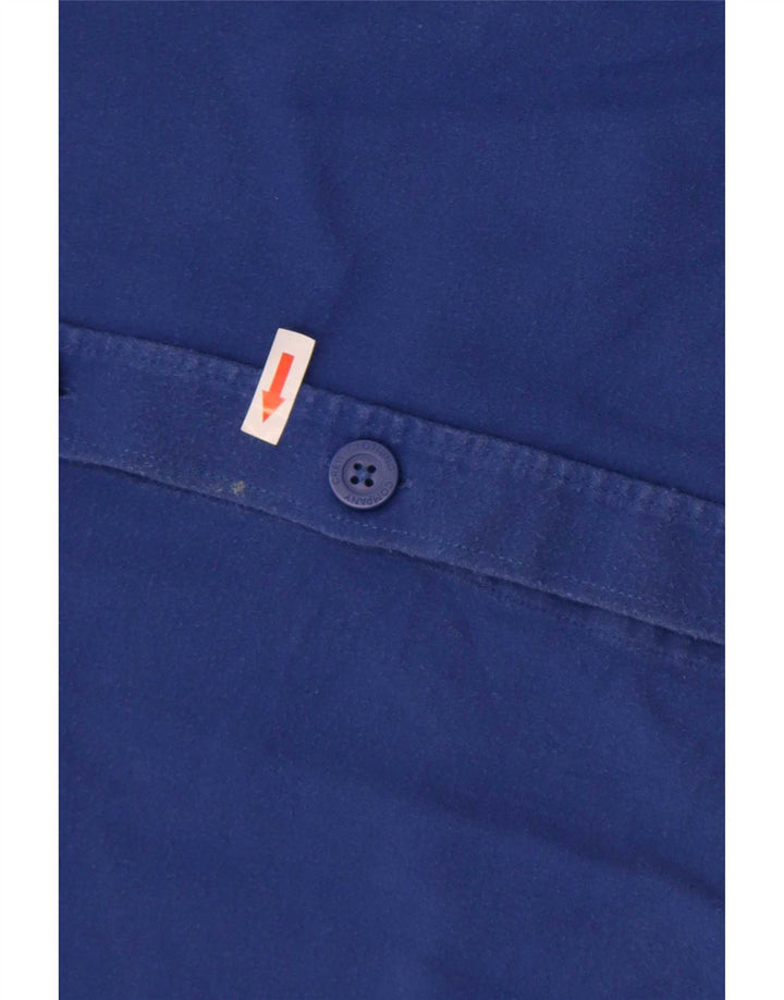 Crew Clothing Herrenhemd, groß, aus blauer Baumwolle
