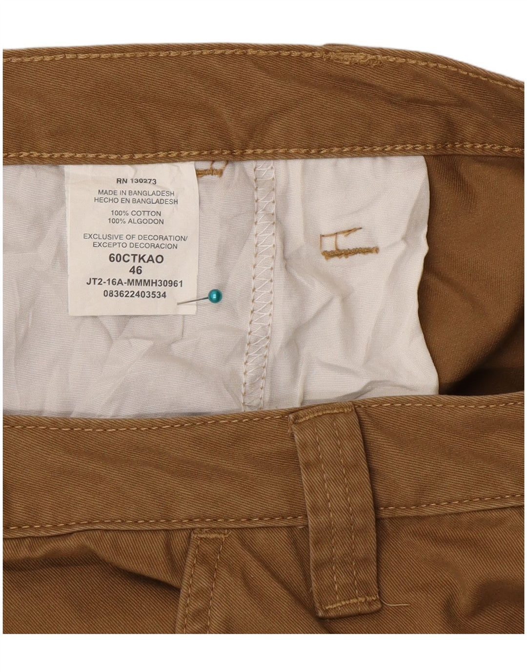 Wrangler Herren Cargoshorts W46 3XL Beige Baumwolle
