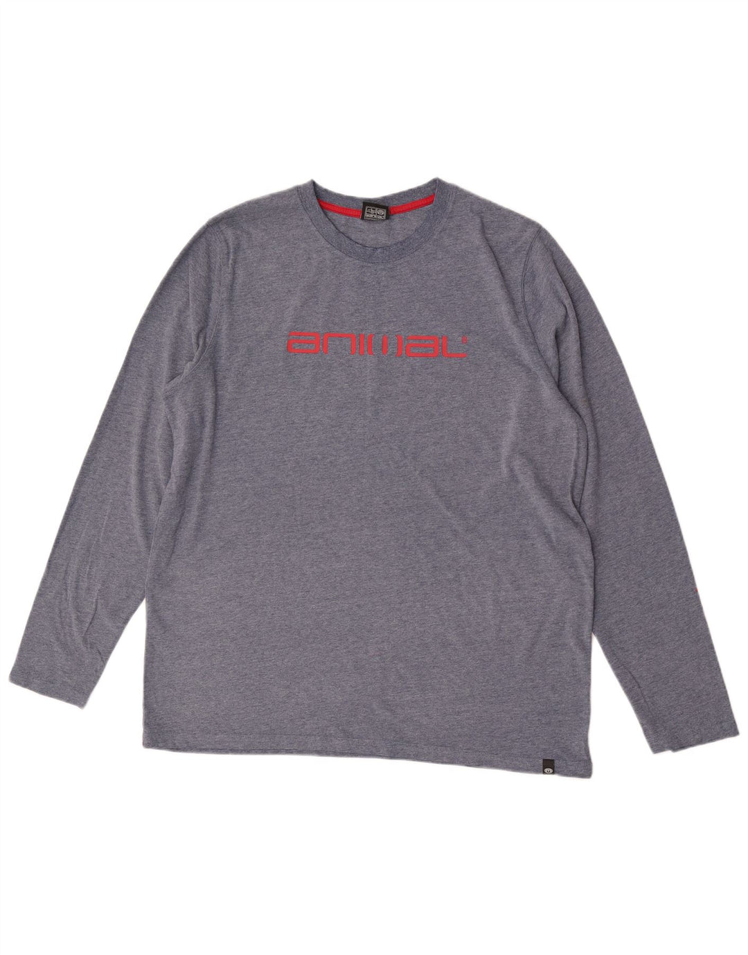 Animal Herren Grafik-Top Langarm XL Blau Baumwolle