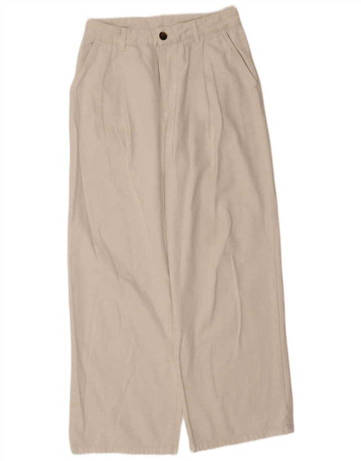 Massimo Dutti Damen Pegged Chino Hose EU 40 Medium W30 L30 Weiß