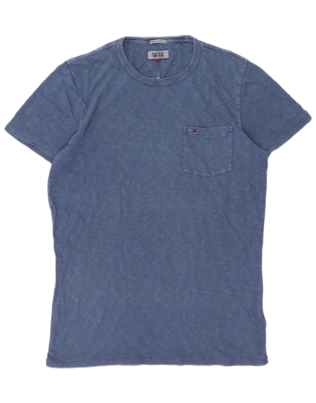 Tommy Hilfiger Herren T-Shirt Top Large Blau Baumwolle