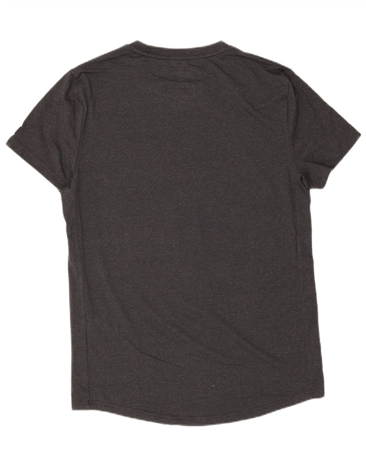Superdry Herren Grafik-T-Shirt-Oberteil aus mittelgrauer Baumwolle