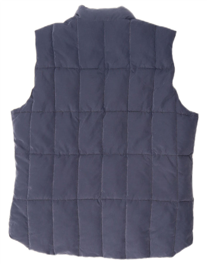 Puffa Damen Reversible wattierte Weste UK 16 Large Blau Polyester