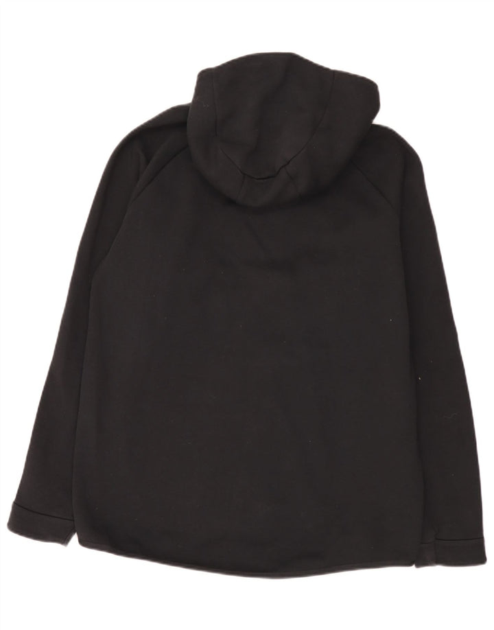 Nike Herren-Kapuzenpullover mit Reißverschluss, groß, aus schwarzer Baumwolle