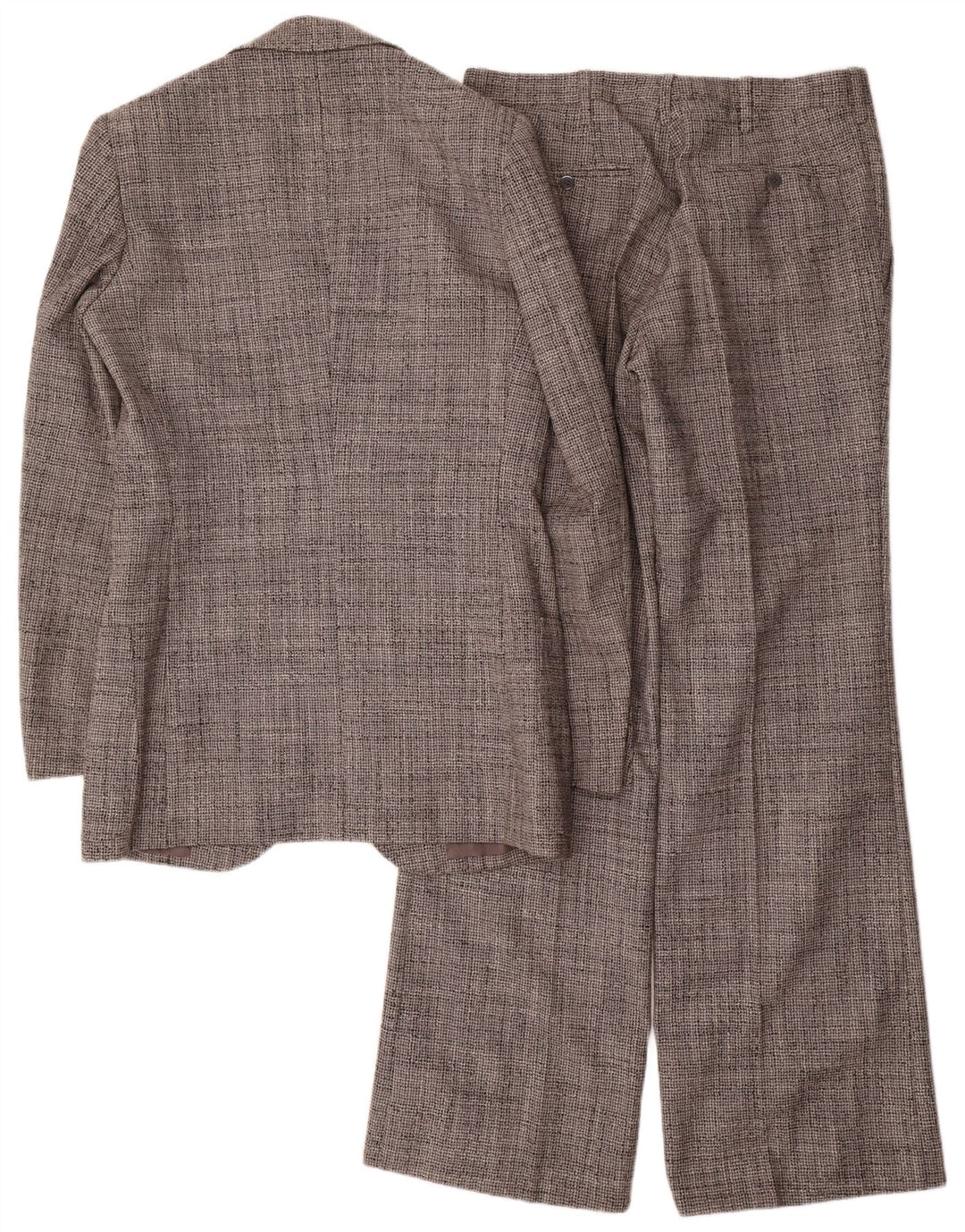 Vintage Herrenanzug mit 2 Knöpfen, UK 38, Mittel W30 L34, Grau meliert