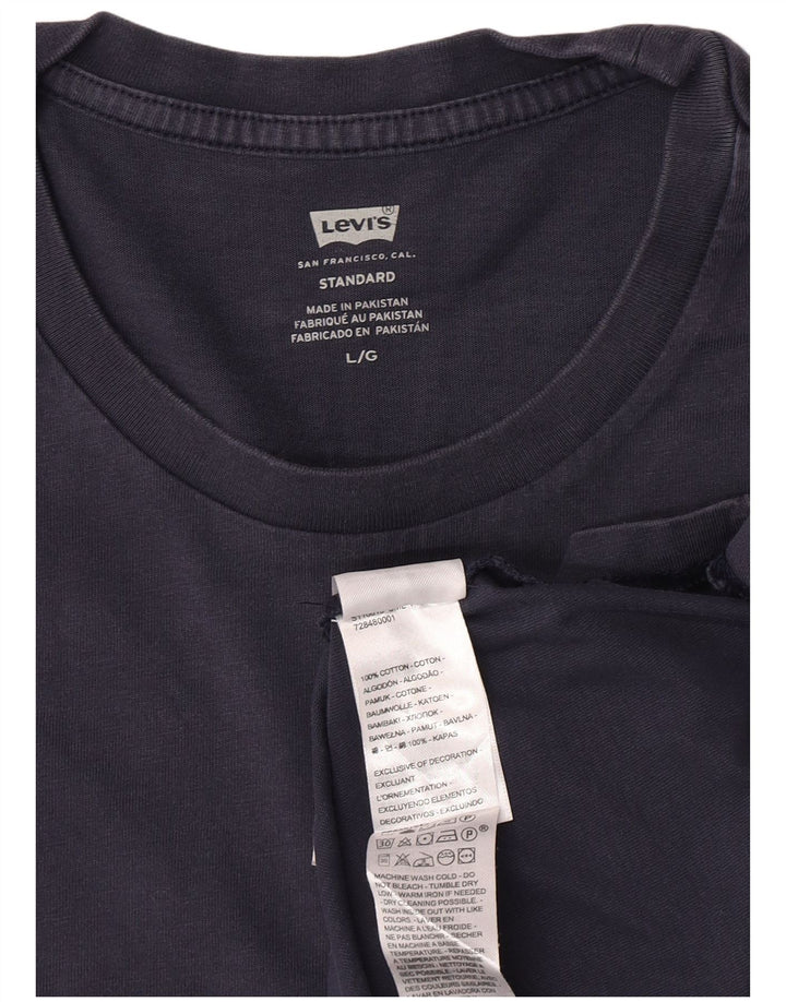 Levi's Herren-Standard-Oberteil, langärmelig, groß, marineblau, Baumwolle