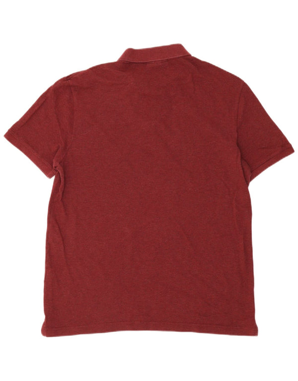Lacoste Herren-Poloshirt mit schmaler Passform, Größe 6 XL, kastanienbraune Baumwolle