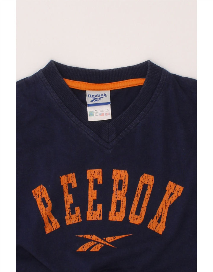Reebok Jungen Grafik T-Shirt Top 5–6 Jahre Marineblau