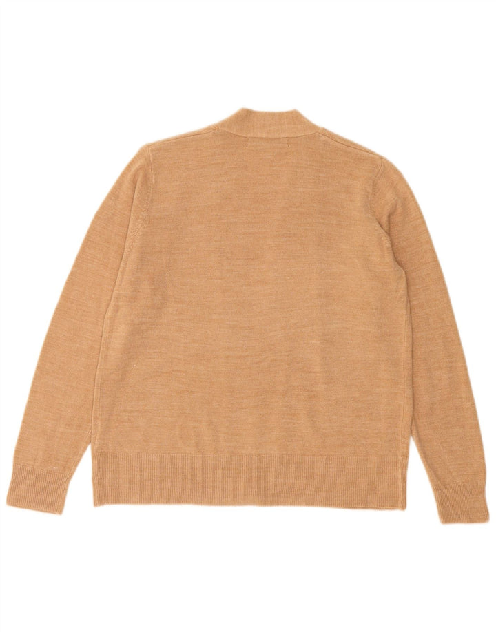 Marks & Spencer Offener Damen-Cardigan-Pullover UK 14 Medium Beige Acryl