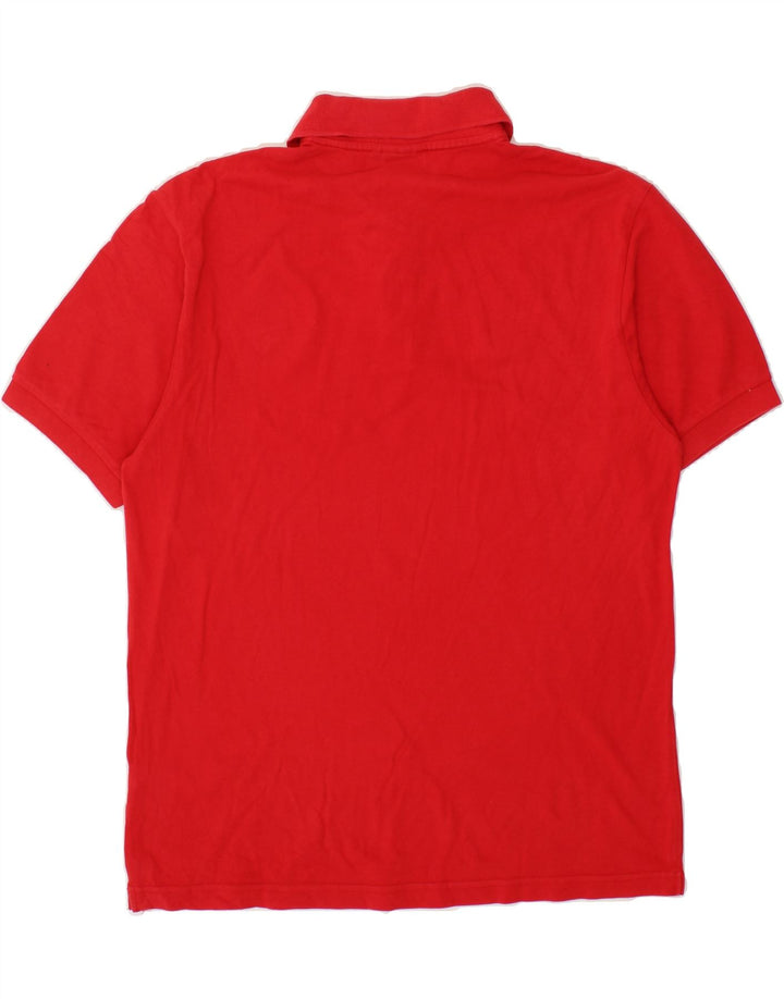 DIADORA Mens Polo Shirt Large Red Cotton Vintage Diadora and Second-Hand Diadora from Messina Hembry 