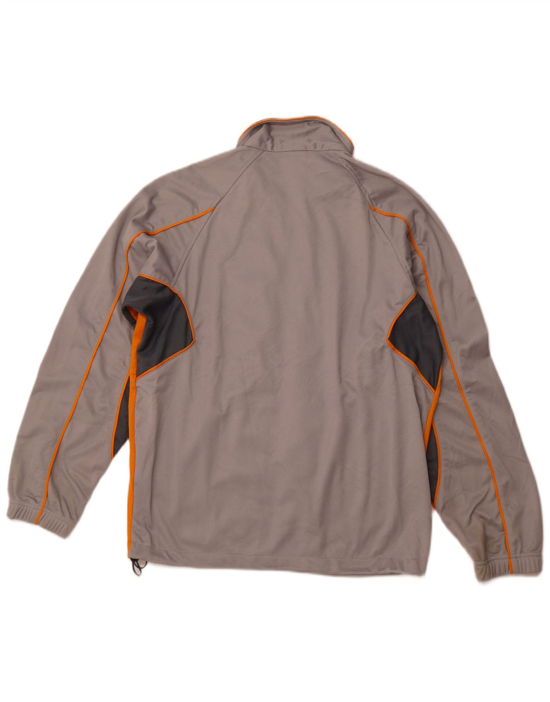 BRUGI Herren-Trainingsanzugoberteil, mittelgraues Farbblock-Polyester