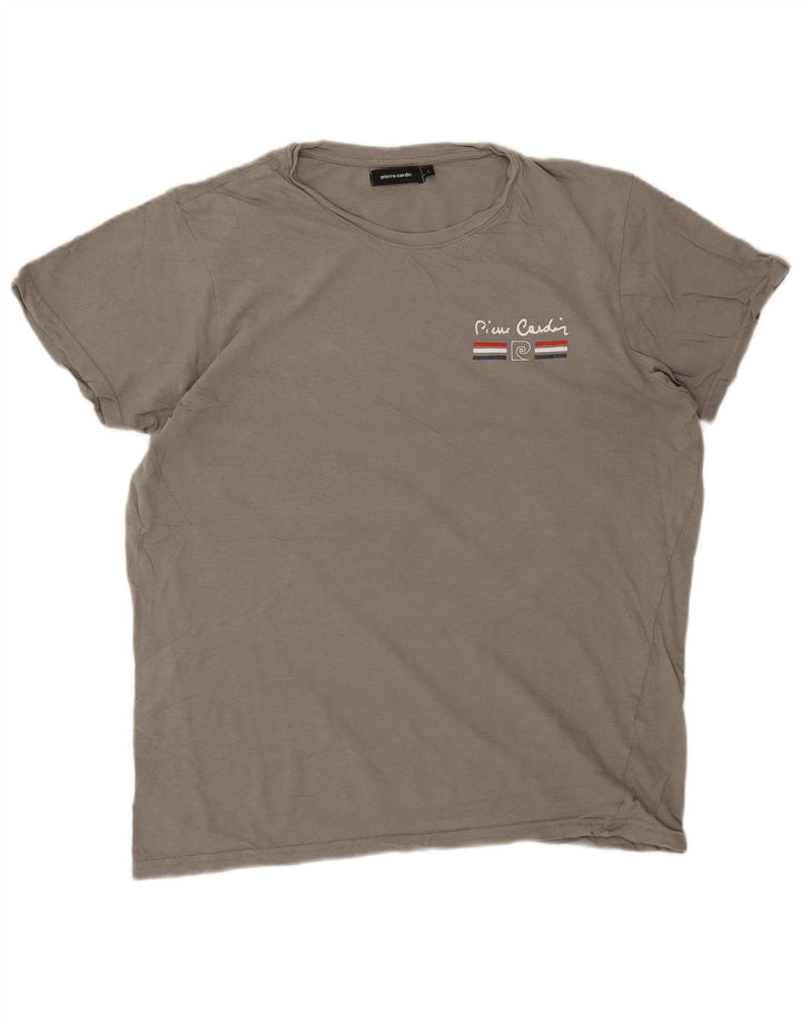 Pierre Cardin Herren-T-Shirt mit Grafik, Größe L, Grau