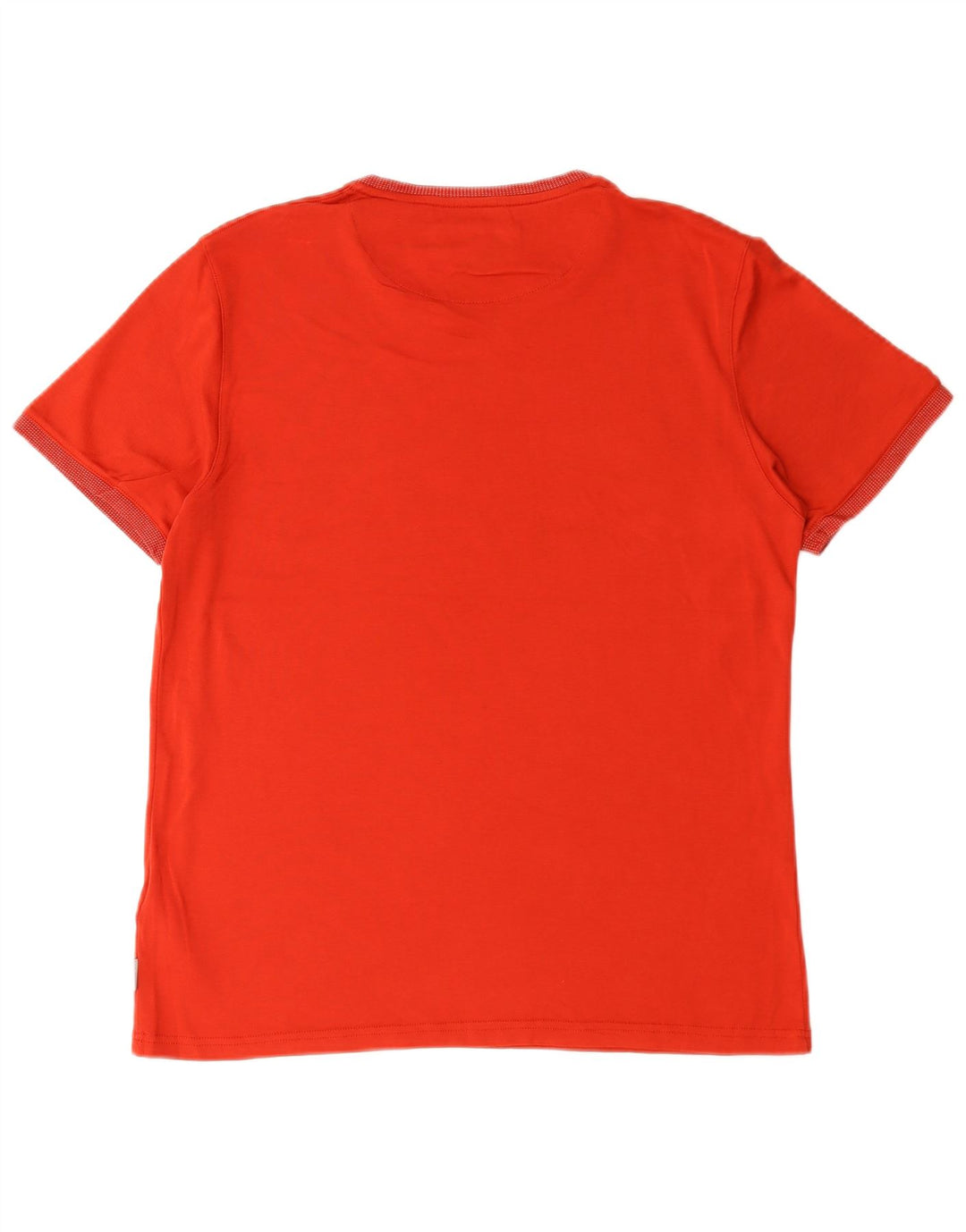 Ted Baker Herren T-Shirt Top Größe 4 Große rote Baumwolle