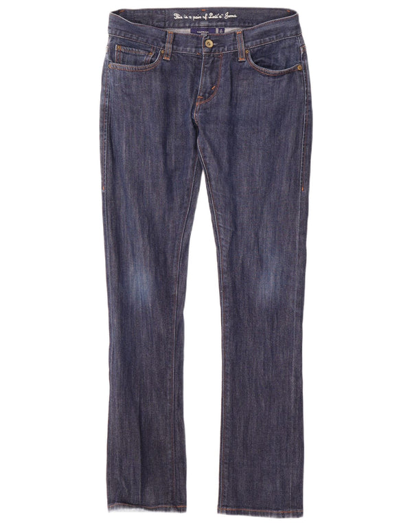 Levi's Womens Tilted Straight Jeans US 4 Small W27 L30 Blue Cotton