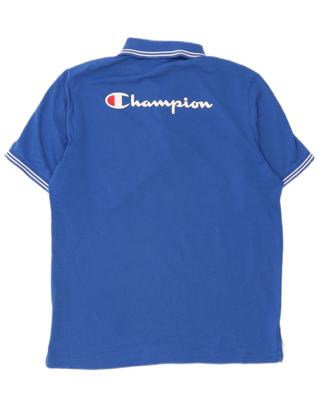 Champion Herren-Poloshirt mit Grafik, Größe L, Blau