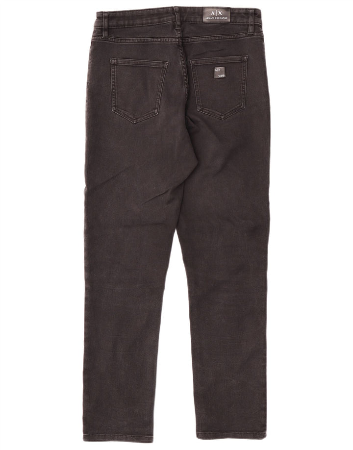 Armani Jeans Damen Slim Jeans W30 L28 Schwarze Baumwolle
